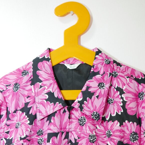 Vintage Y2K Laura Ashley Woman Beaded Daisy Jacket, size 2XL - Picture 3 of 4